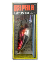 Load image into Gallery viewer, Red Belly View of RAPALA LURES RATTLIN FAT RAP 4 Fishing Lure in CHROME
