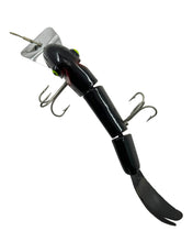 Load image into Gallery viewer, Top View of BUTCH LINDLE SUCKER Articulated Fishing Lure in &quot;BLACK&quot;
