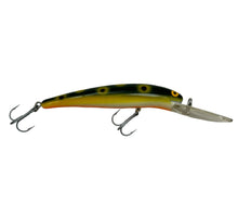 Lade das Bild in den Galerie-Viewer, Right Facing View of BOMBER BAIT COMPANY MODEL 25 A Fishing Lure in FROG. Vintage Bass Crankbait with Screw Tail.
