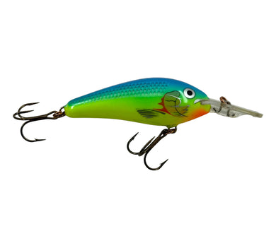 Right Facing View of RAPALA RATTLIN' FAT RAP Size 7 Fishing Lure in PARROT