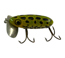 Load image into Gallery viewer, Left Facing View of FRED ARBOGAST JITTERBUG Fishing Lure in FROG
