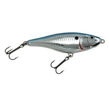 Load image into Gallery viewer, Right Facing View of RAPALA GLR-15 GLIDIN&#39; RAP Fishing Lure in CHROME BLUE
