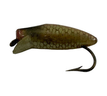 Load image into Gallery viewer, Left Facing Bottom View of VINTAGE Flyrod Size HEDDON RUNTIE SPOOK Fishing Lure
