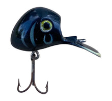 Cargar imagen en el visor de la galería, Left Facing View of UBANGI Type Fishing Lure BLACK SILVER STRIPES
