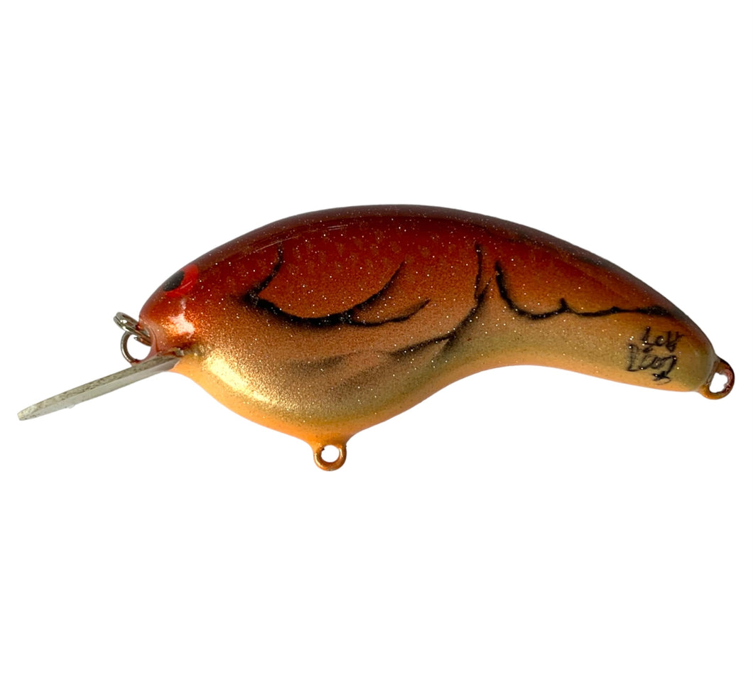 Handmade Bass Lures • BRIAN'S BEES CRANKBAITS FLAT SIDE ROUND BILL Fishing Lure • CRAYFISH SPARKLE PATTERN