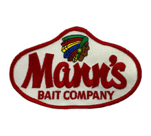 Load image into Gallery viewer, Cover Photo for MANN&#39;S BAIT COMPANY Fishing Collector Patch • DETAILED CONTRAST STITCHING

