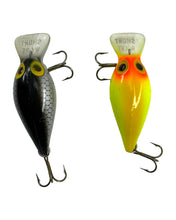 Load image into Gallery viewer, Top View of STORM LURES Short Wart Fishing Lure Lot of 2 in FV36 CHARTREUSE &amp; FV3 SILVER SCALE
