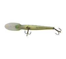 Load image into Gallery viewer, Belly View of STORM LURES Deep Jr Thunderstick Fishing Lures in LUMINOUS GREEN HERRINGBONE
