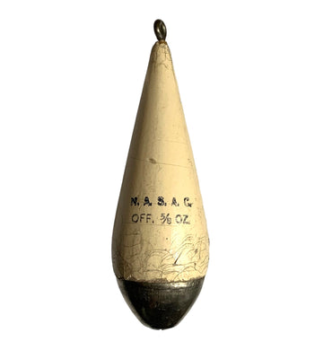 Logo View of NASAC - National Association of Scientific Angling Club Antique Wood CASTING PLUG