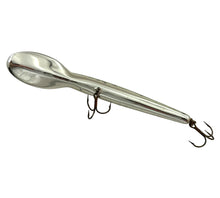 Load image into Gallery viewer, Belly View of BOMBER BAIT COMPANY MODEL 25 A Fishing Lure in GREEN MONKEY PUKE. Screwtail Model Means Older or Vintage Crankbait.
