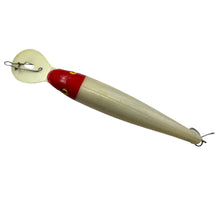 Load image into Gallery viewer, Back View of COTTON CORDELL STRIPER STRIKER Fishing Lure w/ Box in RED WHITE. Trolling Bait for Big Gamefish Like Tuna, Musky, Dolphin, Barracuda, Shark, etc.
