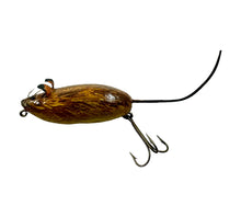 Charger l&#39;image dans la galerie, Left Facing View #2 of HANDMADE CRIPPLED MOUSE Wood Folk Art Fishing Lure
