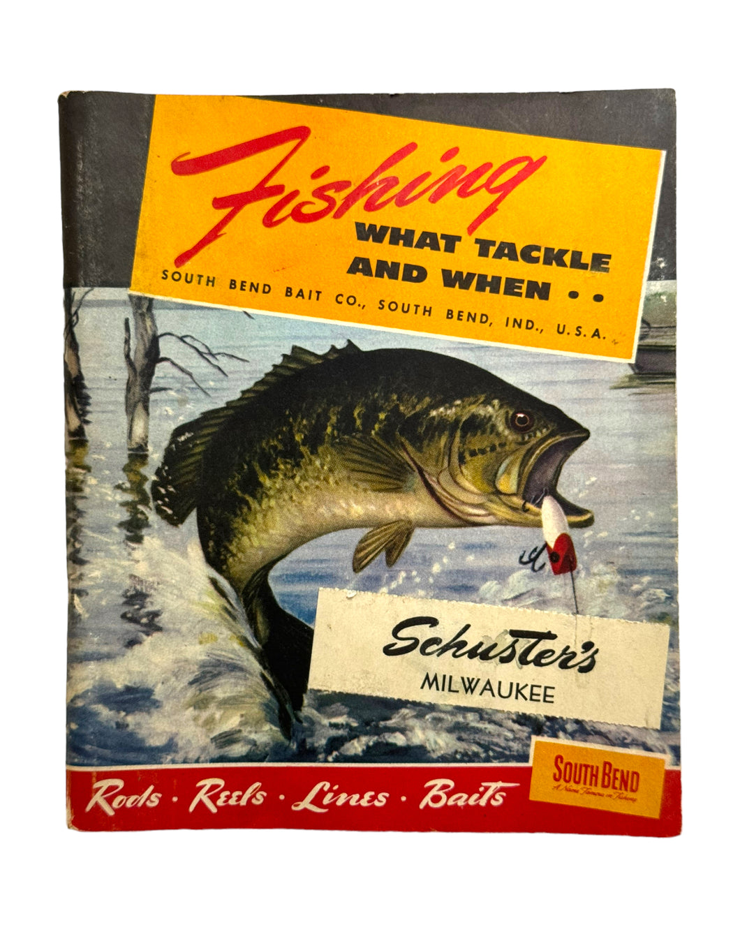 Front  View of 1949 SOUTH BEND BAIT COMPANY Vintage CATALOG 