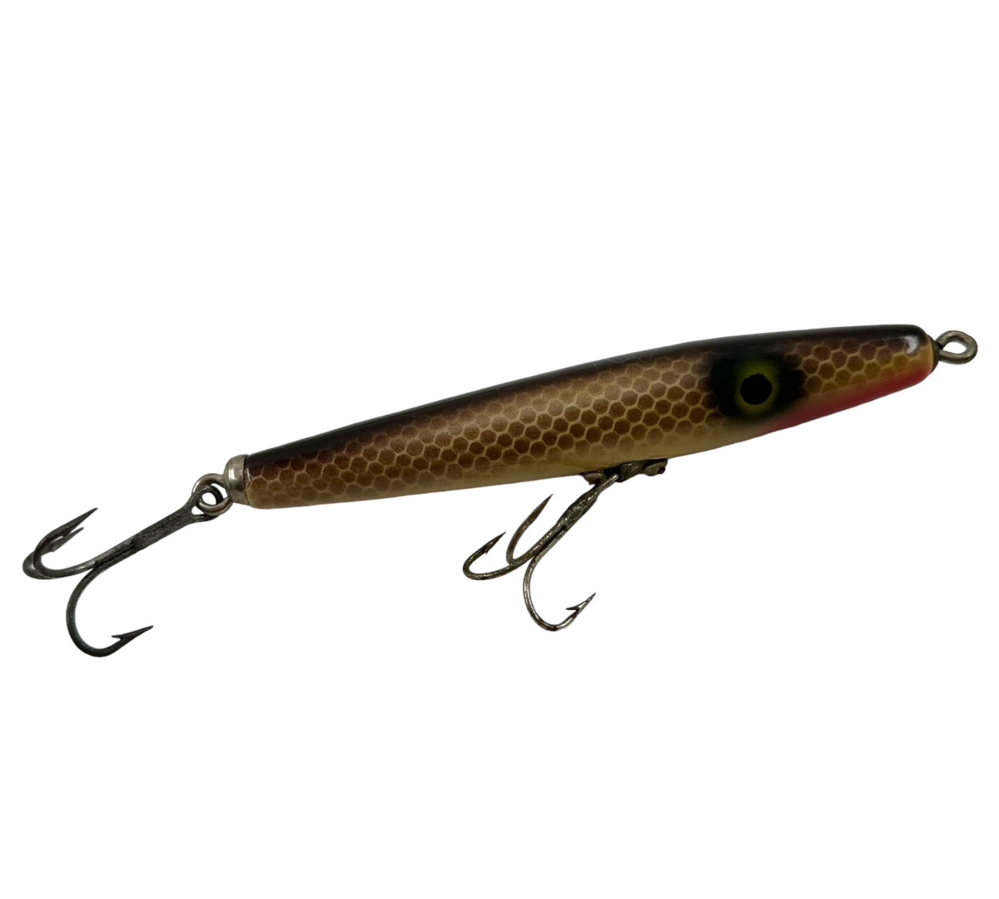 Vintage ARKANSAS JUMPER Wood Pencil Fishing Lure • Color # 4
