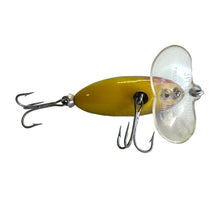 Lataa kuva Galleria-katseluun, Belly Hi-Res View of ARBOGAST 1/4 oz JITTERBUG w/ CLEAR LIP Vintage Fishing Lure in PERCH
