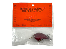 Cargar imagen en el visor de la galería, TENNESSEE SIDEKICK BALSA HANDCRAFTED FISHING LURE in DARK RED CRAWFISH
