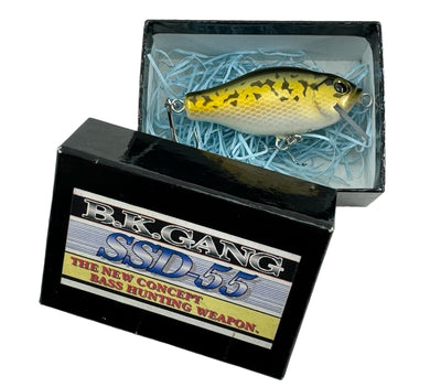  B.K. GANG SSD-55 Wood Fishing Lure in LARGEMOUTH BASS. Square Lip Collector Bait from Japan.