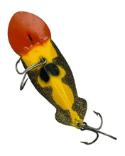 Load image into Gallery viewer, Belly View with Hooks View for BUCK PERRY 200 Series SPOONPLUG Fishing Lure in ORANGE, YELLOW, &amp; BLACK
