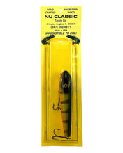 Lade das Bild in den Galerie-Viewer, NU-CLASSIC TACKLE COMPANY 6 1/4&quot; Handcrafted Wood Fishing Lure in PERCH SCALE
