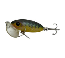 Load image into Gallery viewer, Left Facing View of ARBOGAST 1/4 oz JITTERBUG w/ CLEAR LIP Vintage Fishing Lure in PERCH
