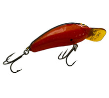 Charger l&#39;image dans la galerie, Additional Close-Up View  of ORIGINAL TENNESSEE SHAD SQUARE LIP Fishing Lure in ORANGE w/ BLACK BACK. Handmade Balsa Crankbait.
