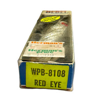 Cargar imagen en el visor de la galería, Model Number Sticker View of REBEL LURES WIND-CHEATER SCHOOL-E-POPPER Fishing Lure in RED EYE
