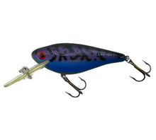 Load image into Gallery viewer, Left Facing View of COTTON CORDELL TACKLE COMPANY CC SHAD Fishing Lure. Blue &amp; Purple Walleye Bait.
