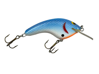 Right Facing View of SUDDETH LITTLE BOSS HAWG RATTLIN Fishing Lure From Danielsville, Georgia in BLUE SCALE