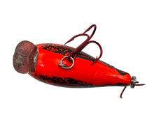 Load image into Gallery viewer, Belly View of MANN&#39;S BAIT COMPANY BABY 1- Fishing Lure in RED CRAWFISH. Vintage One Minus Crankbait is Single Stamped.
