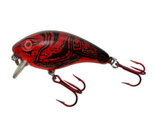 Load image into Gallery viewer, Left Facing View of MANN&#39;S BAIT COMPANY BABY 1- Fishing Lure in RED CRAWFISH. Vintage One Minus Crankbait is Single Stamped.
