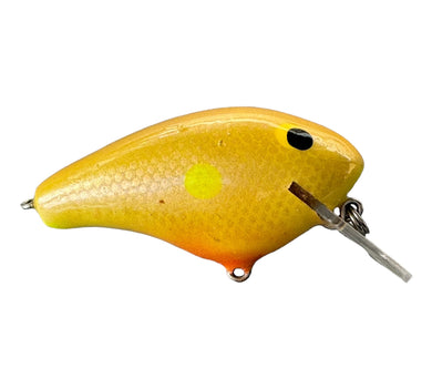 Right Facing View of C-FLASH CRANKBAITS Handcrafted Square Bill Fishing Lure in MUSTARD SHAD