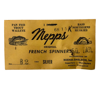 MEPPS ORIGINAL FRENCH SPINNERS 6815 Fishing Lure in Silver