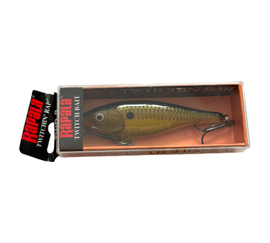 Front Package View of RAPALA TWITCHIN' RAP Twitch Bait Fishing Lure in GOLDEN FLASH