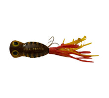 Load image into Gallery viewer, Vintage FRED ARBOGAST 1/8 oz HULA POPPER Fishing Lure in BROWN PARROT
