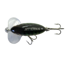 Load image into Gallery viewer, Top View of ARBOGAST 1/4 oz JITTERBUG w/ CLEAR LIP Vintage Fishing Lure in PERCH
