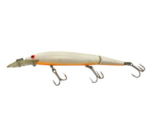 Load image into Gallery viewer, Left Facing View of  Rebel Lures FASTRAC JOINTED MINNOW Fishing Lure in White w/ Orange Belly
