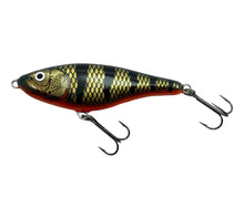 Charger l&#39;image dans la galerie, Left facing View of RAPALA SPECIAL GLIDIN&#39; RAP 12 Fishing Lure in BANDED BLACK
