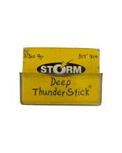Lade das Bild in den Galerie-Viewer, Box Stats View of STORM LURES 3.5&quot; DEEP THUNDERSTICK Fishing Lure in WALLEYE

