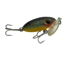Load image into Gallery viewer, Right Facing View of ARBOGAST 1/4 oz JITTERBUG w/ CLEAR LIP Vintage Fishing Lure in PERCH
