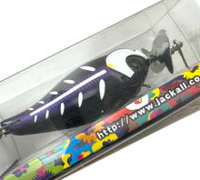 Load image into Gallery viewer, JACKALL CHOPCUT FISHING LURE in BLACK WHITE BONE. Japanese Topwater Fishing Prop Bait. website
