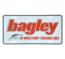 Load image into Gallery viewer, BAGLEY FISHING LURES: THE WORLD'S MOST TREASURED LURES STORE DISPLAY SIGN. front
