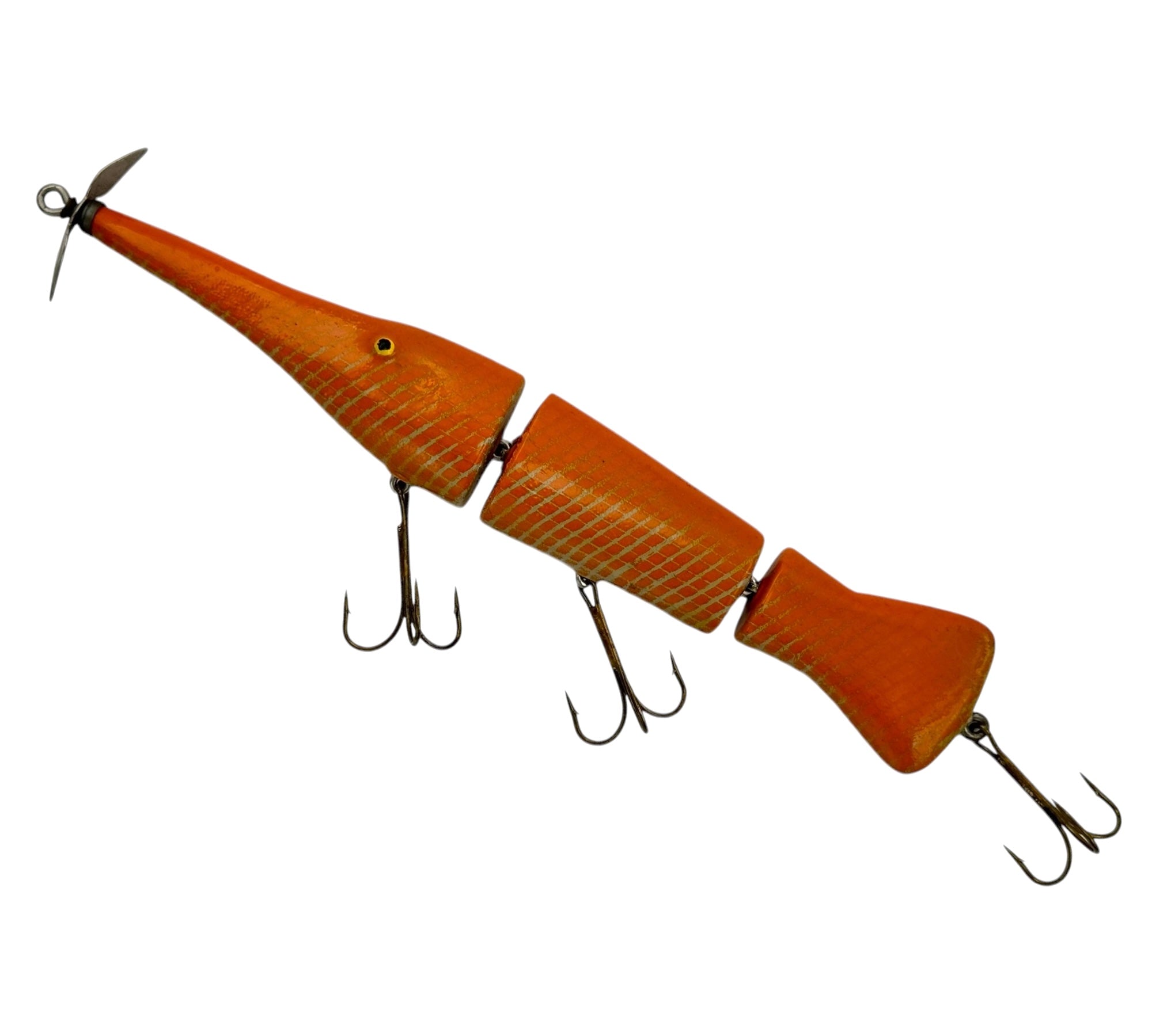 JAS LURES by JIM SMITH WOOD DECOY FISHING LURE • JOINTED GAR – Toad Tackle