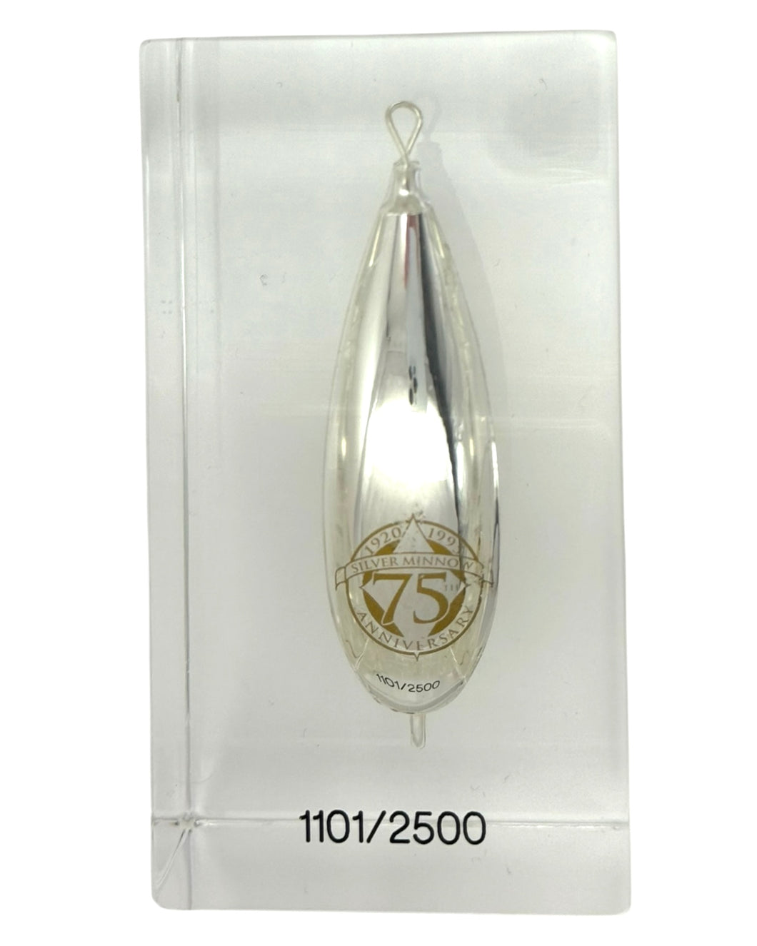 JOHNSONS SILVER MINNOW Spoon Fishing Lure. Anniversary Edition.