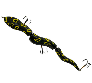 Jointed Snake Wood Decoy Lure by Jim Smith of Anna, Illinois. Handcarved Fishing Art Made in the Shawnee National Forest!