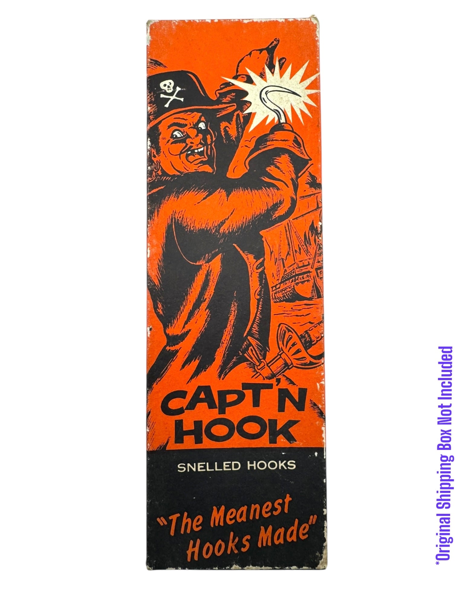 IDEAL'S CAPT'N HOOK SNELLED FISH HOOKS RETRO GRAPHICS METAL TIN 1962 JAPAN IDEAL'S CAPT'N HOOK SNELLED FISH HOOKS RETRO GRAPHICS METAL TIN 1962 JAPAN