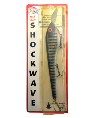 DICK GRIE'S TACKLE SHOCKWAVE SHALLOW MUSKIE LURE in SILVER SPARKLE MUSKY