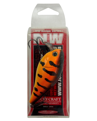 LUCKY CRAFT NW AMIGO Crankbait. 2003 Limited Edition for Club Members Only. FAT CB SSR Fishing Lure in ORANGE TIGER.