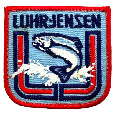 LUHR JENSEN KING SALMON Fishing Patch. Vintage Tournament Fishing Patch.