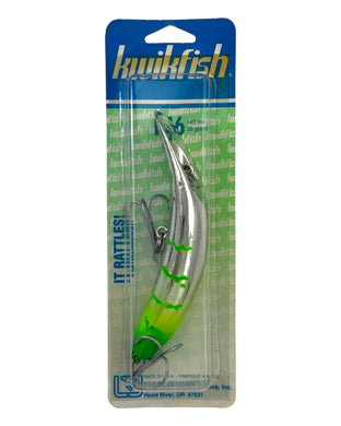 LUHR JENSEN K16 KwikFish Deep Runner. SILVER GREEN CHARTREUSE HT. GRINCH.