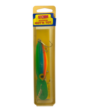 Load image into Gallery viewer, Old Storm Lure. Mag Tot. Fluorescent Rainbow — King Salmon Color
